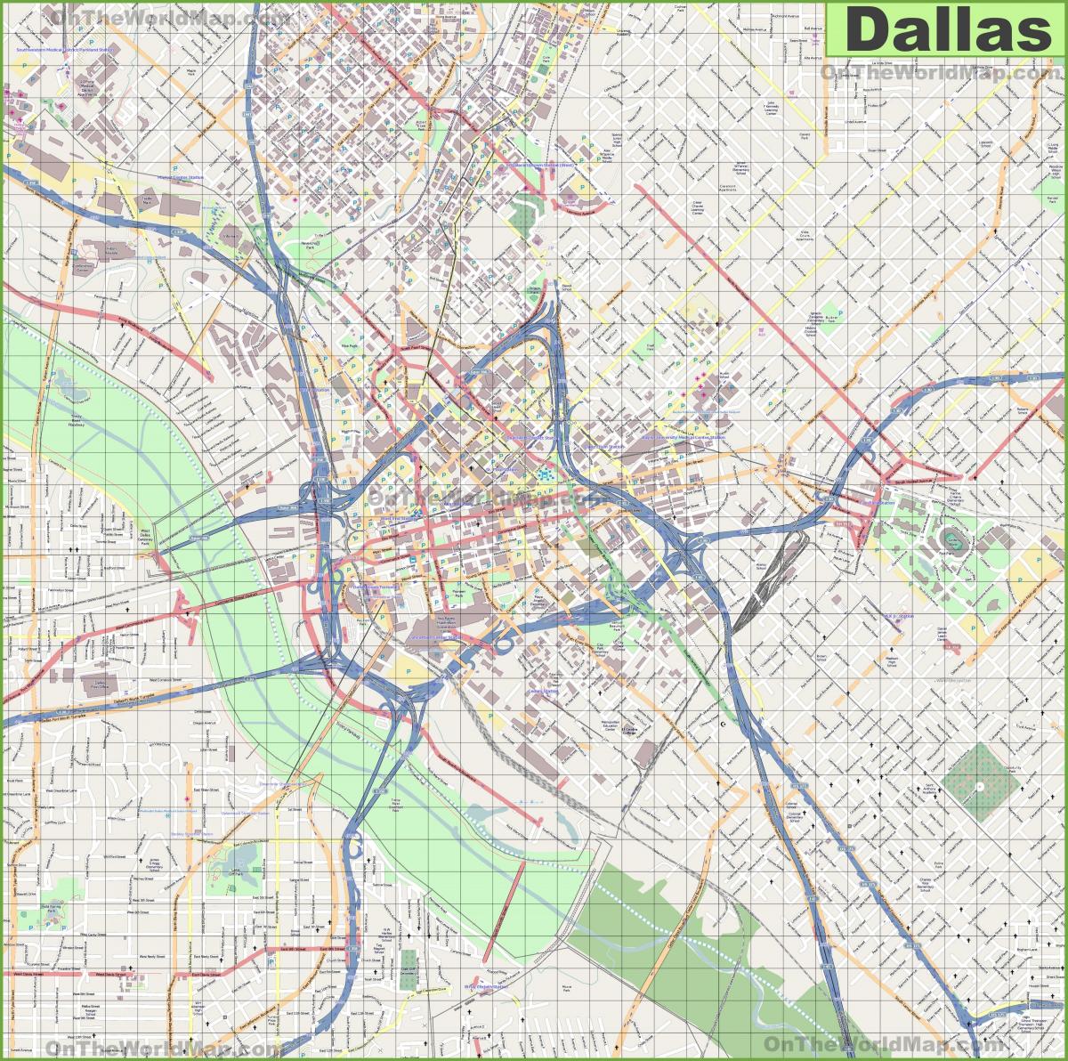 Карта улиц Далласа